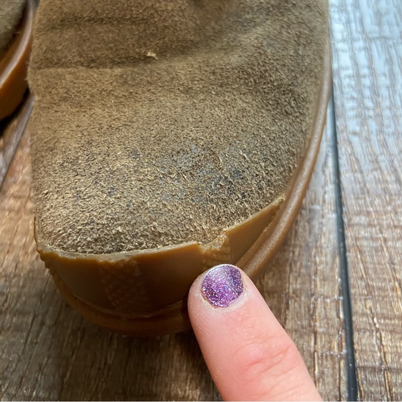 Sorel Toronto Suede Lace Up Wedges Ankle Boots Size 8.5 - Picture 10 of 10